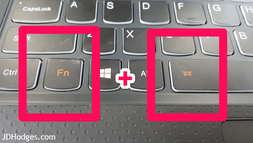 How to enable Lenovo Yoga backlit keyboard? [SOLVED!] J.D. Hodges