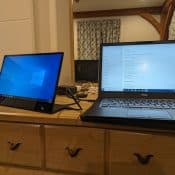 Lenovo M14 and Dell laptop